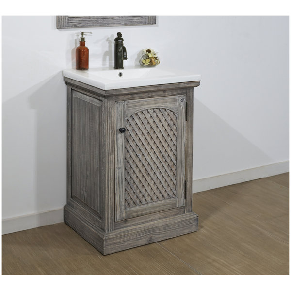 Ophelia & Co. Lovejoy 24" Single Sink Bathroom Vanity Set & Reviews